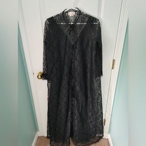 Vintage nightgown and Lace cover-up set